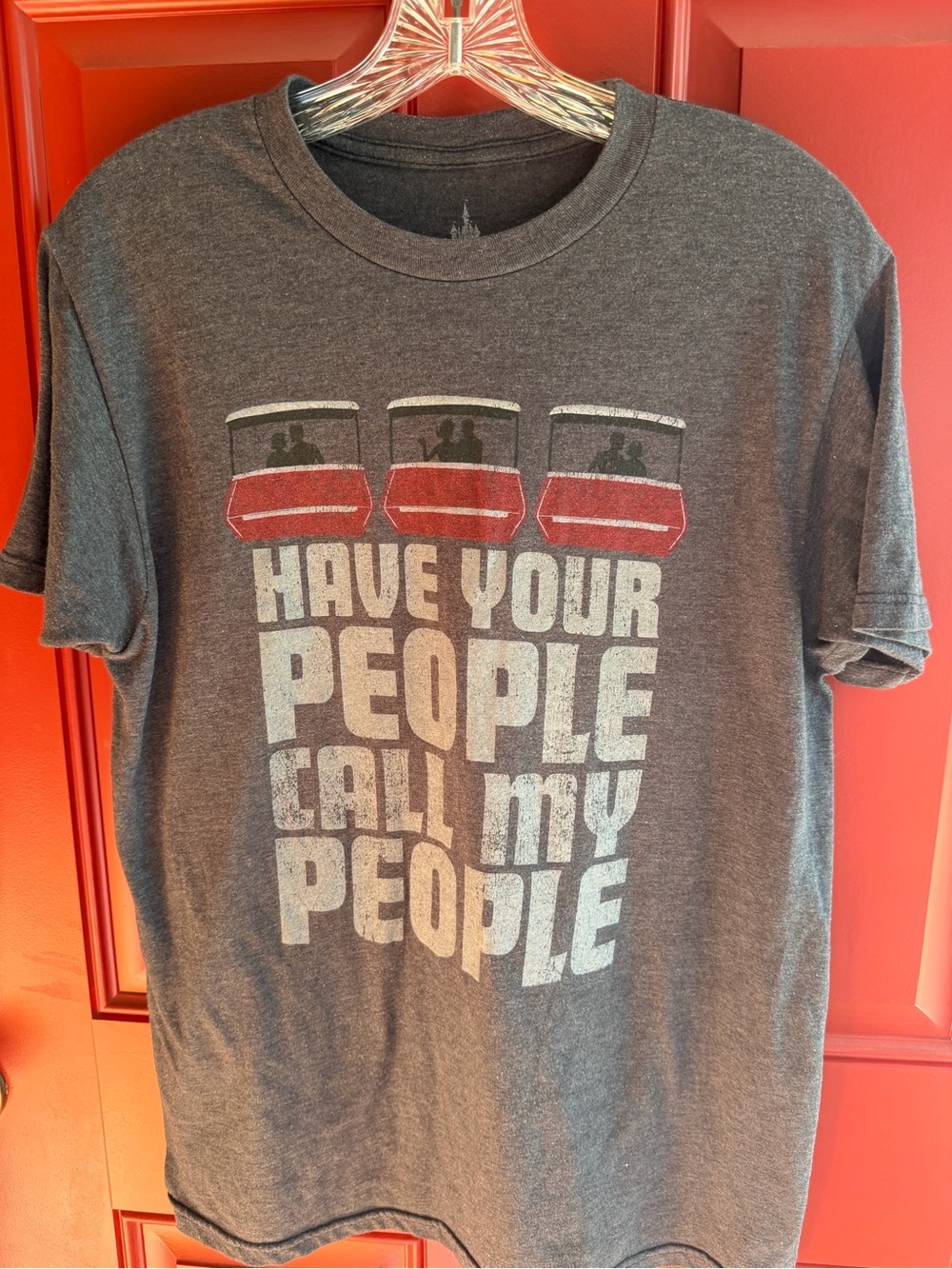 Disney Parks Have Your People Call My People Crewneck T-Shirt - Gray Size M